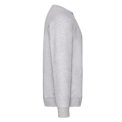 Grey - Side - Fruit of the Loom Unisex Adult Classic Heather Raglan Sweatshirt