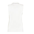 White-Navy - Back - GAMEGEAR Womens-Ladies Sleeveless Polo Shirt