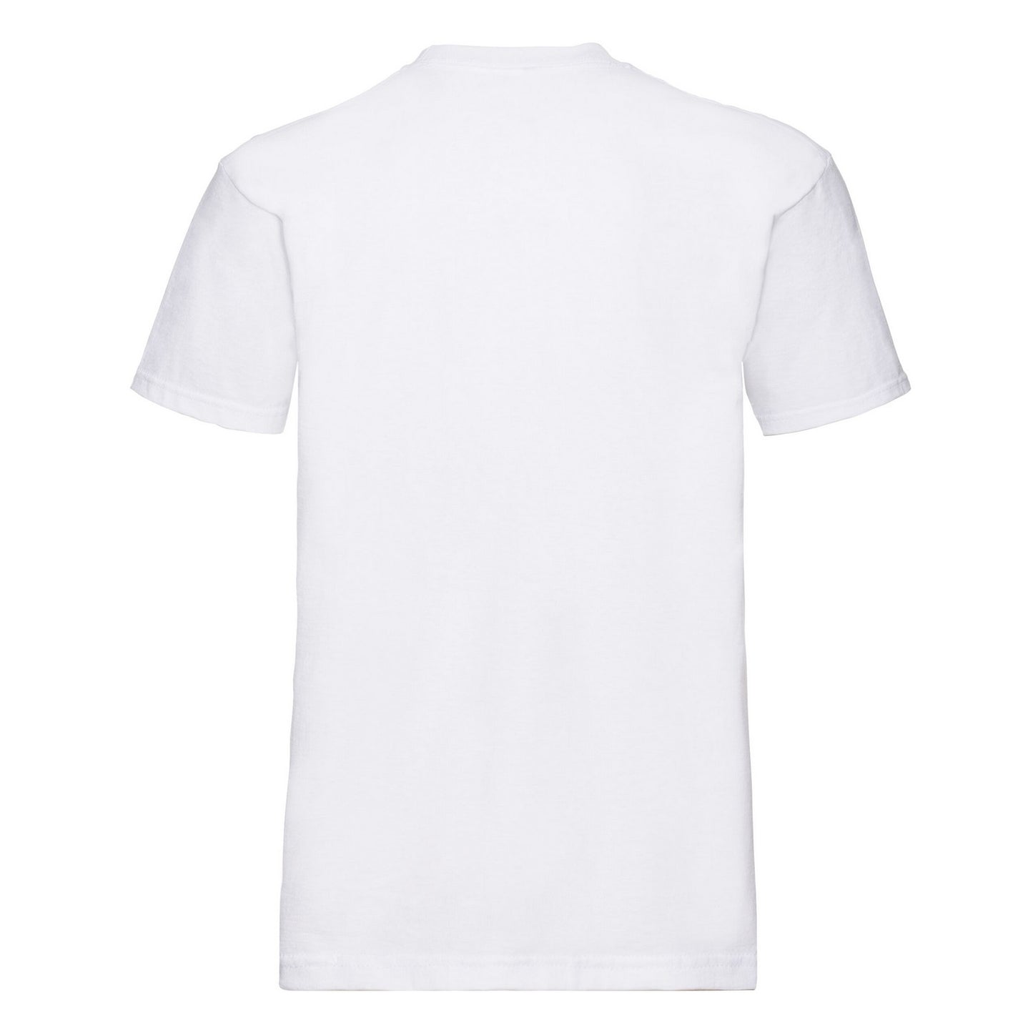 White - Back - Fruit of the Loom Mens Super Premium Plain T-Shirt