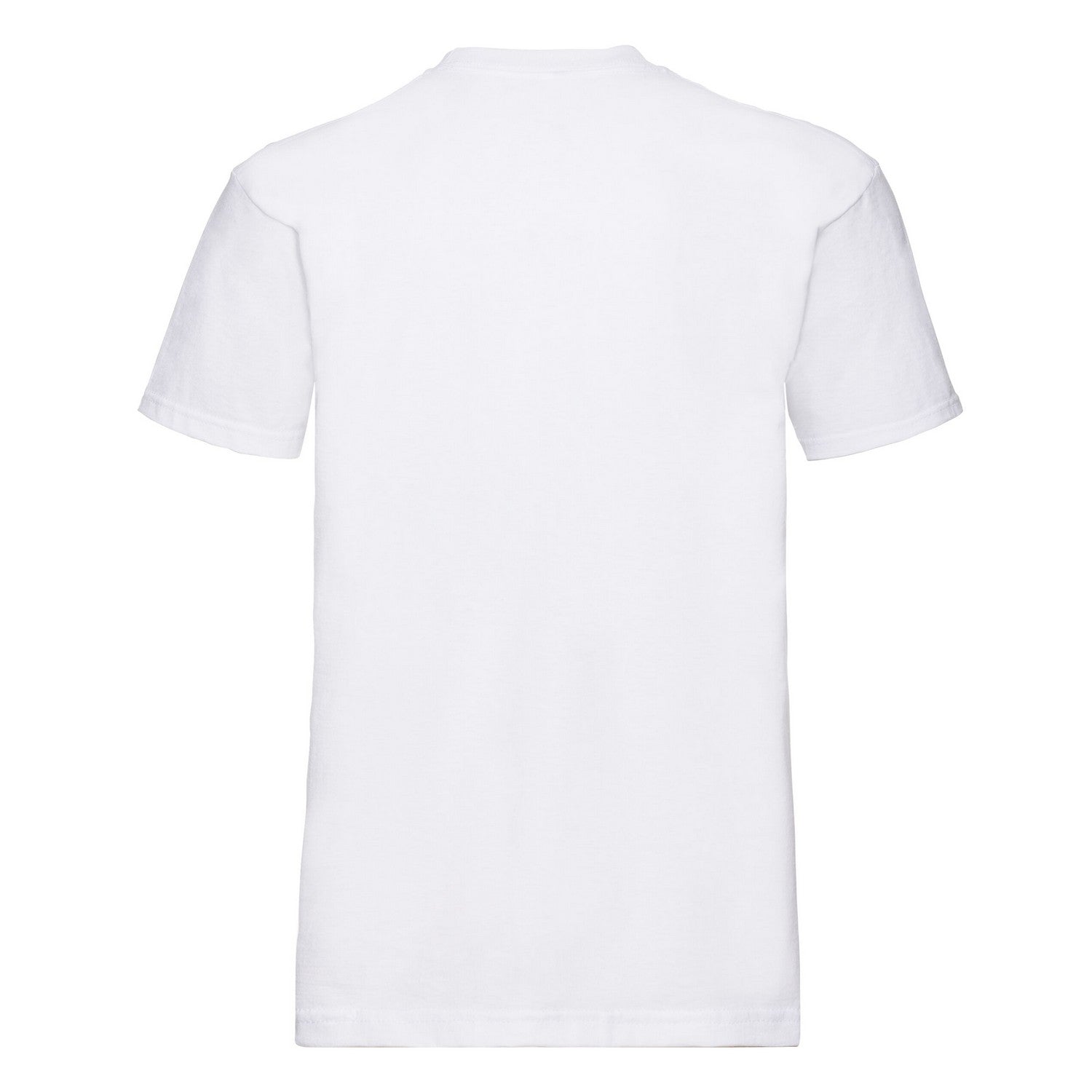 White - Back - Fruit of the Loom Mens Super Premium Plain T-Shirt
