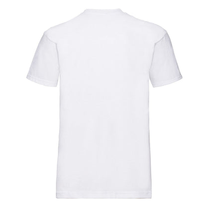 White - Back - Fruit of the Loom Mens Super Premium Plain T-Shirt