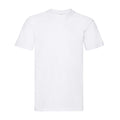 White - Front - Fruit of the Loom Mens Super Premium Plain T-Shirt