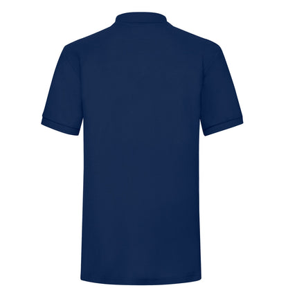 Navy - Back - Fruit Of The Loom Mens 65-35 Heavyweight Polo Shirt