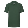 Bottle Green - Front - Fruit of the Loom Mens 65-35 Heavyweight Polo Shirt