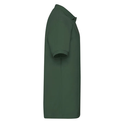 Bottle Green - Side - Fruit of the Loom Mens 65-35 Heavyweight Polo Shirt