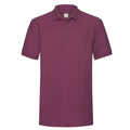 Burgundy - Front - Fruit of the Loom Mens 65-35 Heavyweight Polo Shirt