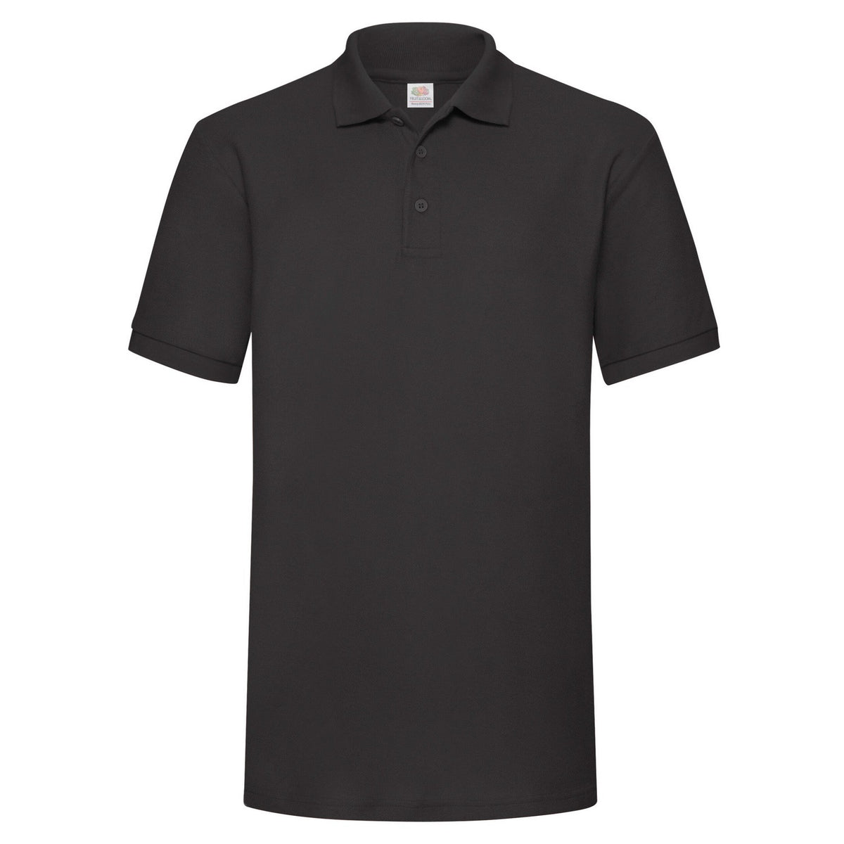 Black - Front - Fruit Of The Loom Mens 65-35 Heavyweight Polo Shirt