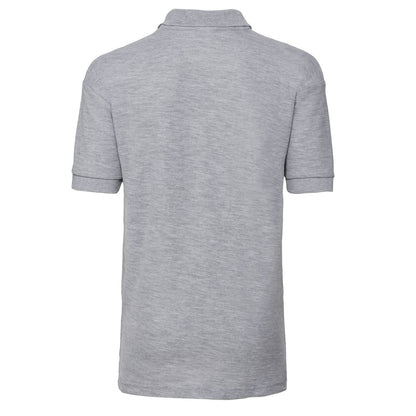 Light Oxford - Back - Russell Childrens-Kids Classic Polycotton Polo Shirt