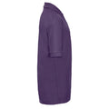 Purple - Side - Russell Childrens-Kids Classic Polycotton Polo Shirt