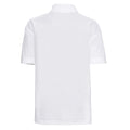 White - Back - Russell Childrens-Kids Classic Polycotton Polo Shirt