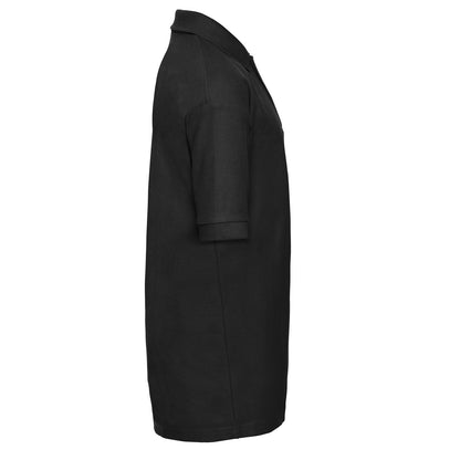 Black - Side - Russell Childrens-Kids Classic Polycotton Polo Shirt