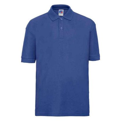 Bright Royal Blue - Front - Russell Childrens-Kids Classic Polycotton Polo Shirt