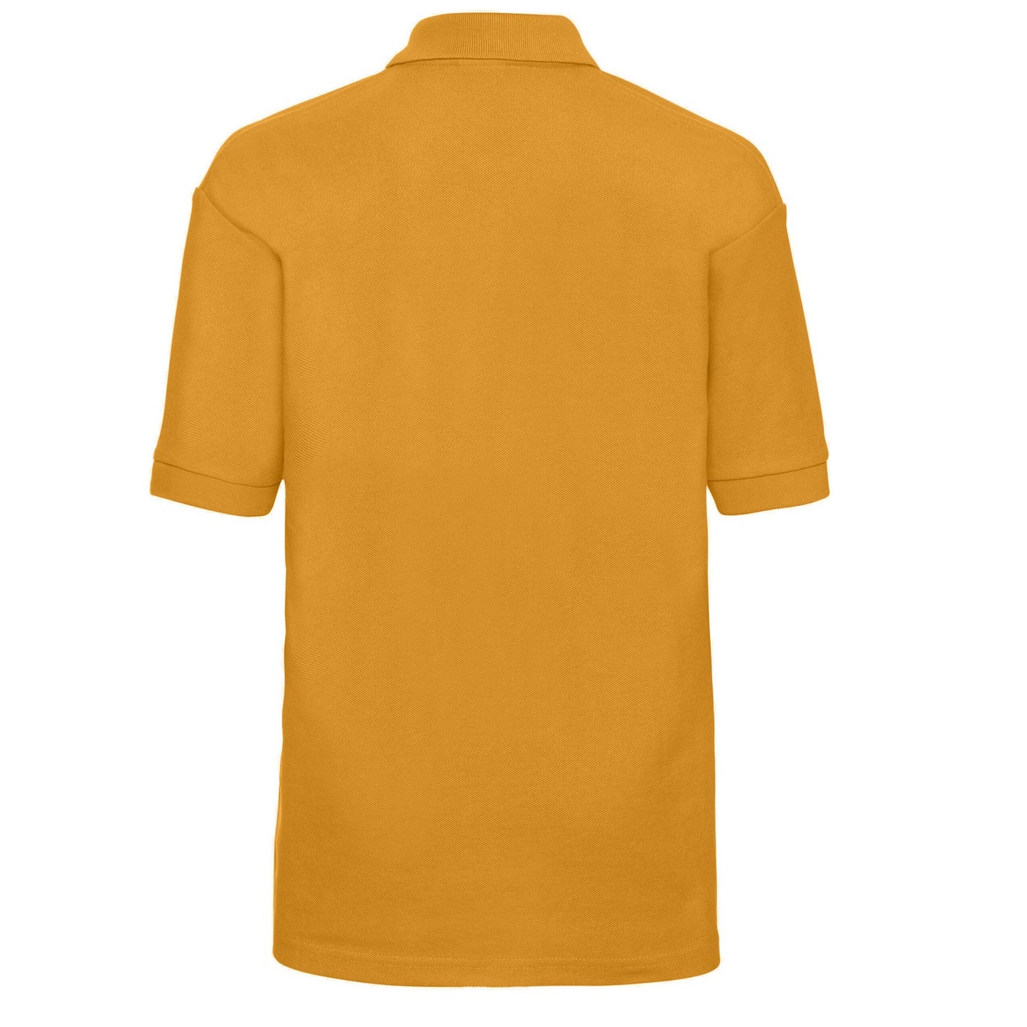 Gold - Back - Russell Childrens-Kids Classic Polycotton Polo Shirt