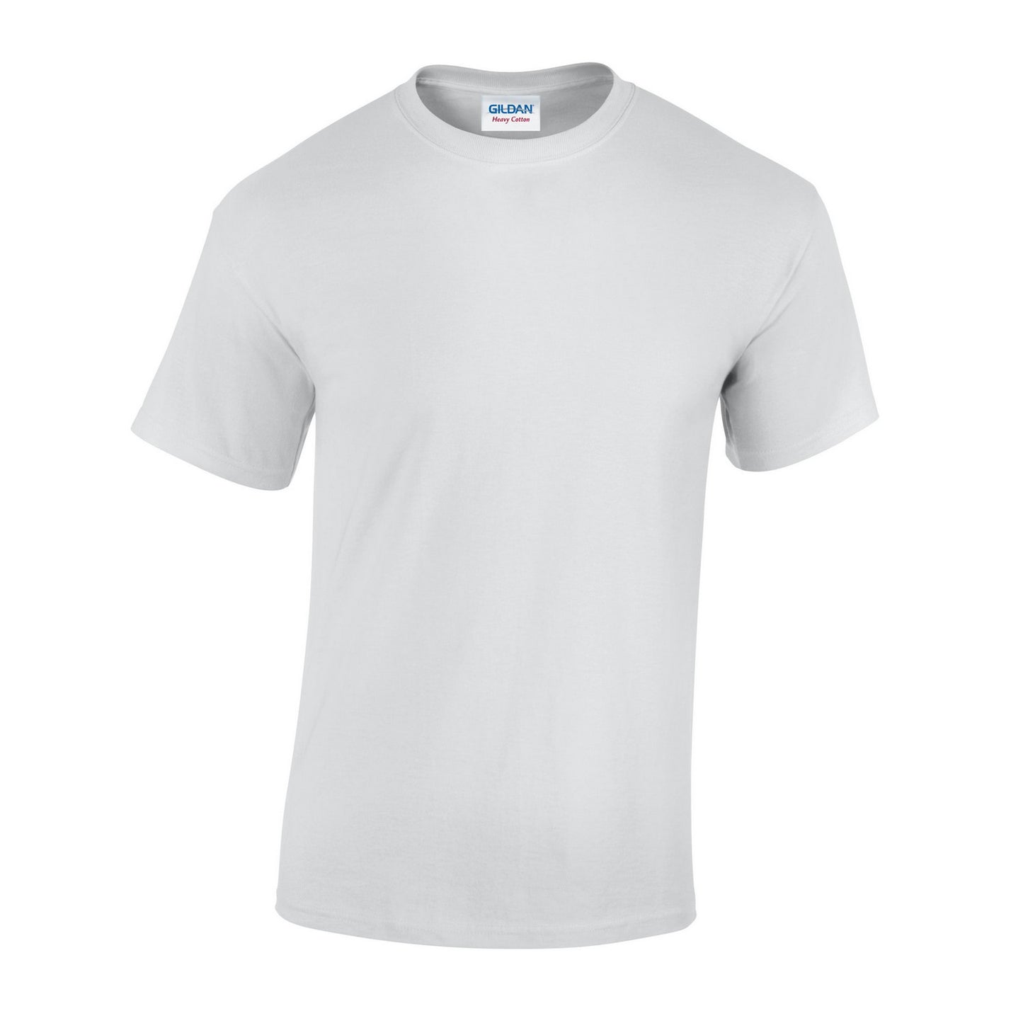 White - Front - Gildan Unisex Adult Heavy Cotton T-Shirt