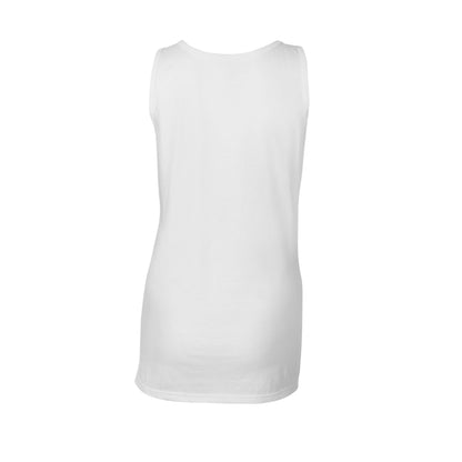 White - Back - Gildan Womens-Ladies Softstyle Tank Top