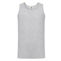 Heather Grey - Front - Fruit of the Loom Mens Valueweight Heather Athletic Vest Top