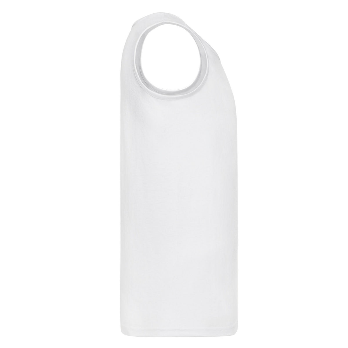 White - Side - Fruit of the Loom Mens Valueweight Athletic Vest Top