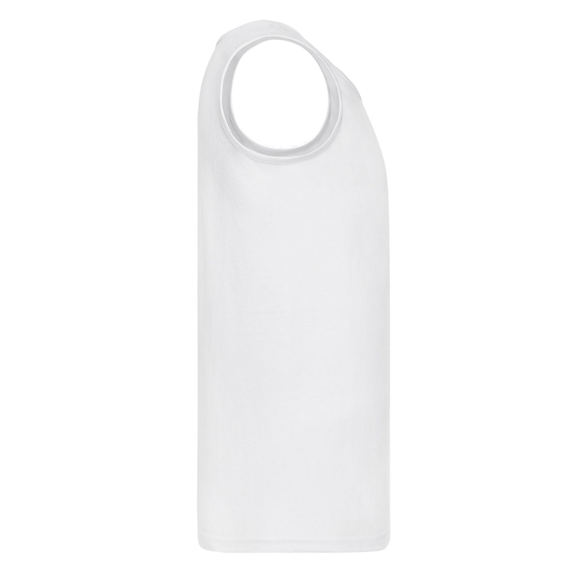 White - Side - Fruit of the Loom Mens Valueweight Athletic Vest Top