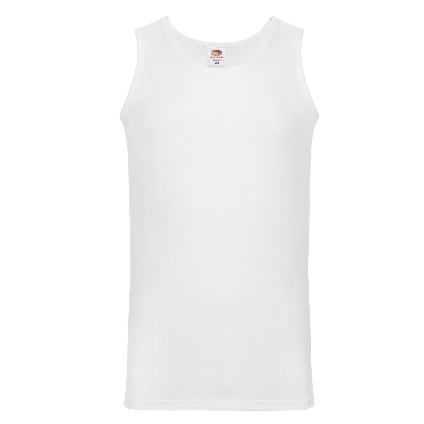White - Front - Fruit of the Loom Mens Valueweight Athletic Vest Top