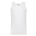 White - Front - Fruit of the Loom Mens Valueweight Athletic Vest Top