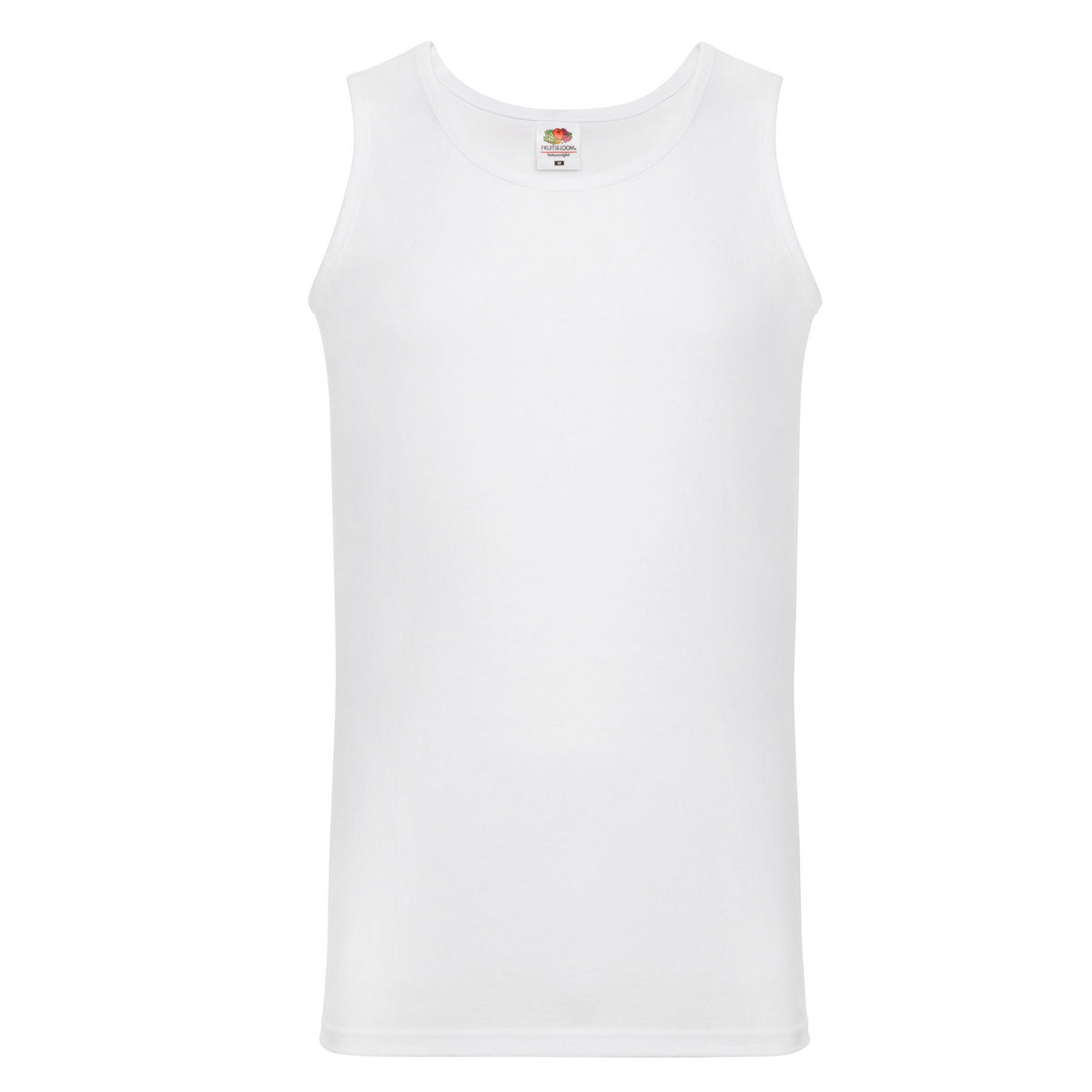 White - Front - Fruit of the Loom Mens Valueweight Athletic Vest Top