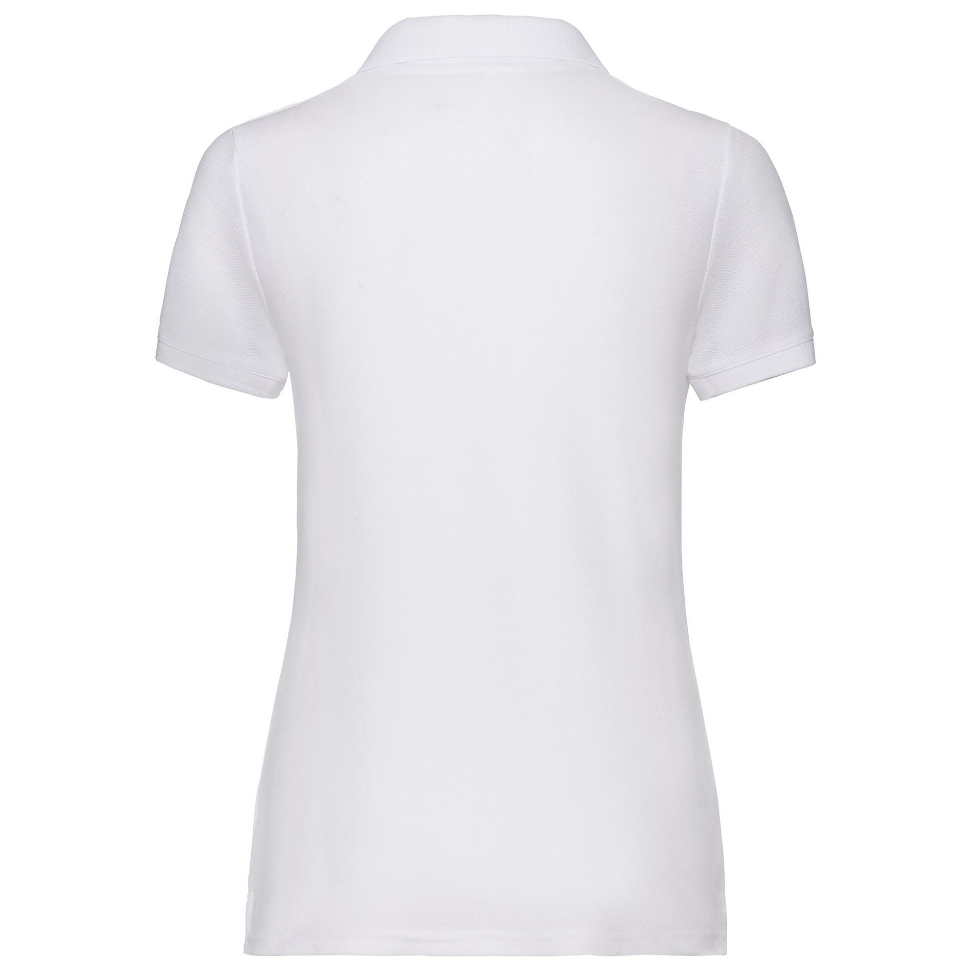 White - Back - Fruit of the Loom Womens-Ladies Lady Fit 65-35 Polo Shirt
