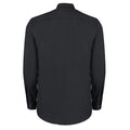Black - Back - Kustom Kit Mens Long-Sleeved Formal Shirt