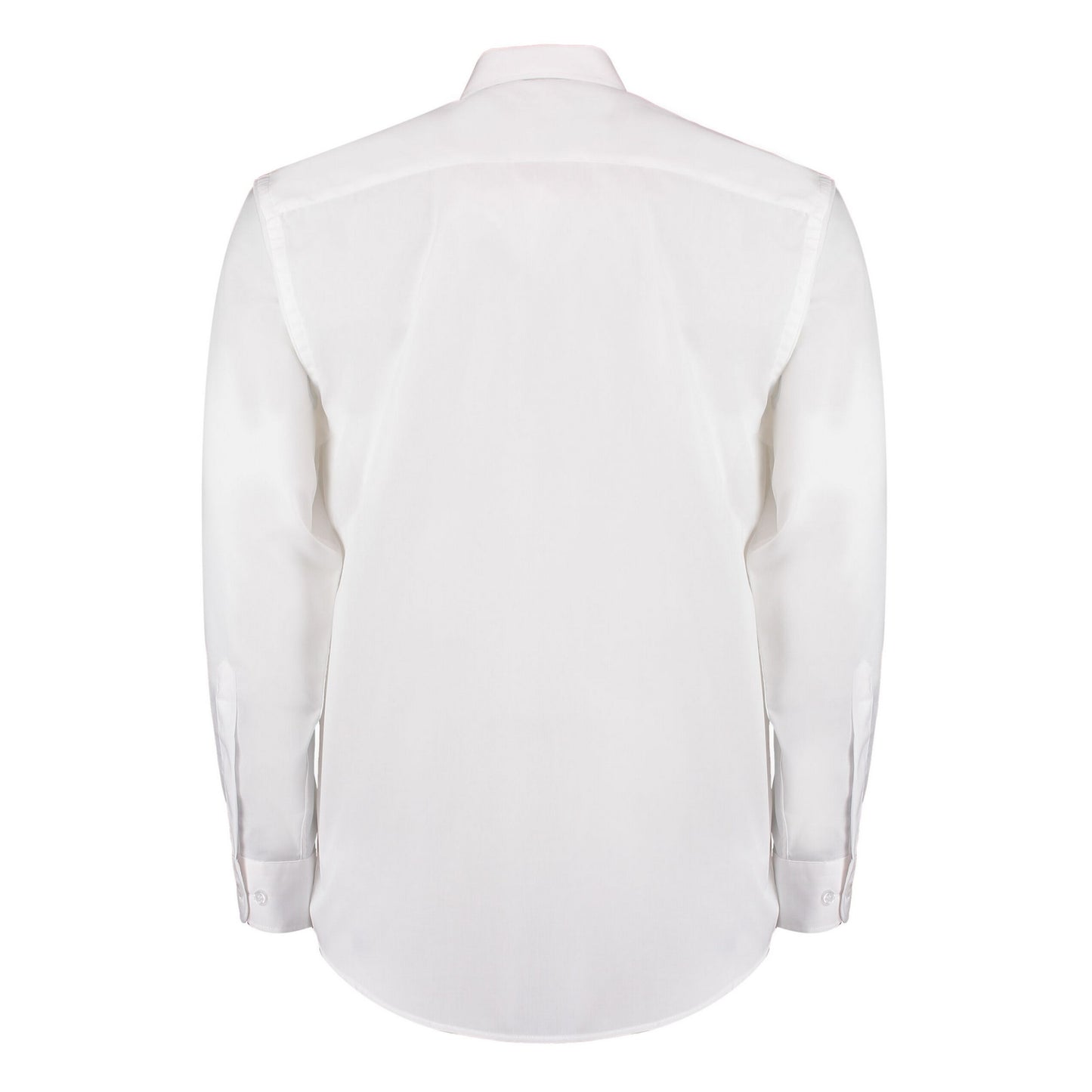 White - Back - Kustom Kit Mens Long-Sleeved Formal Shirt