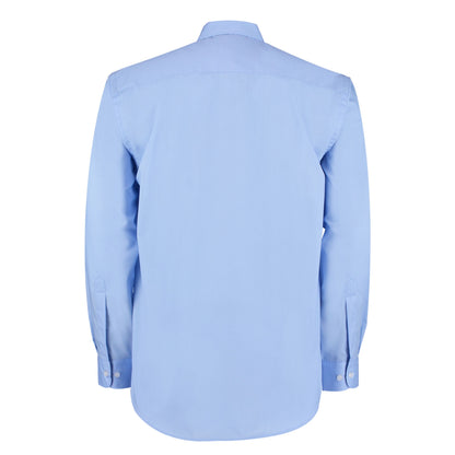 Light Blue - Back - Kustom Kit Mens Long-Sleeved Formal Shirt