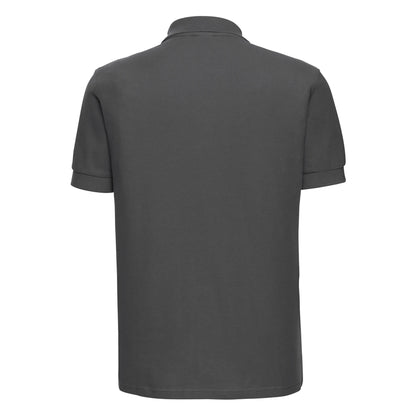 Titanium - Back - Russell Mens Ultimate Classic Cotton Polo Shirt