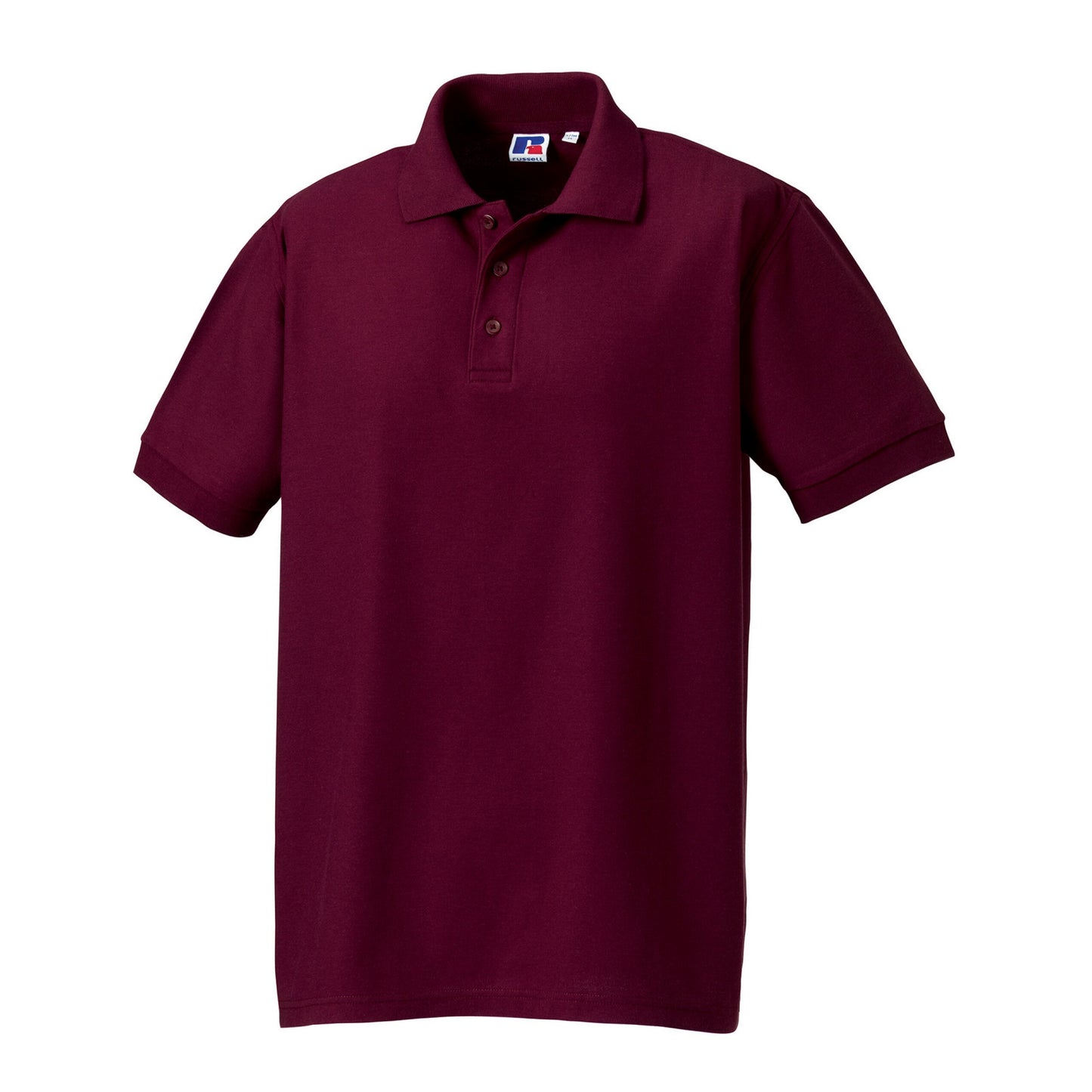 Burgundy - Front - Russell Mens Ultimate Classic Cotton Polo Shirt