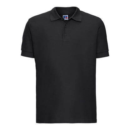 Black - Front - Russell Mens Ultimate Classic Cotton Polo Shirt