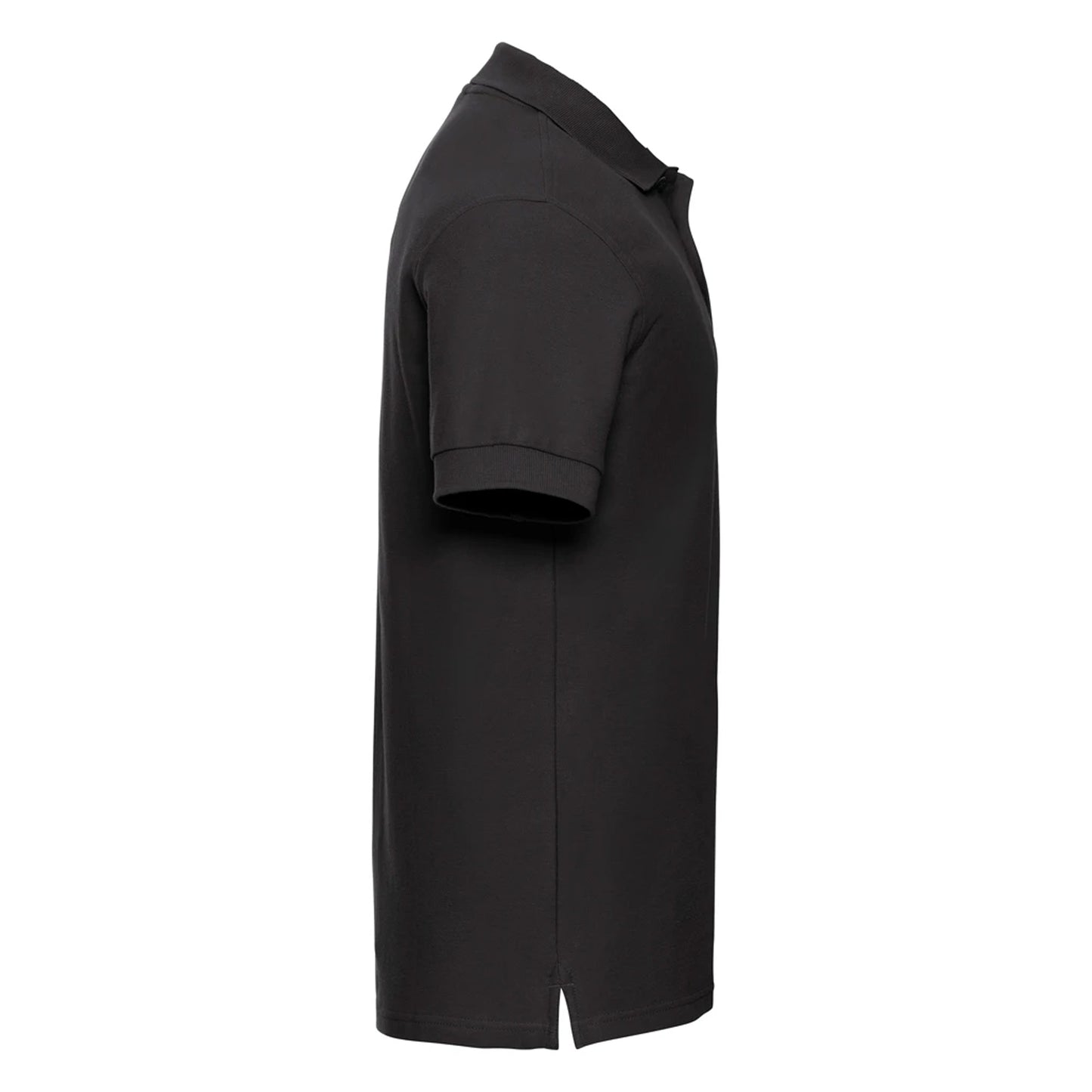 Black - Side - Russell Mens Ultimate Classic Cotton Polo Shirt
