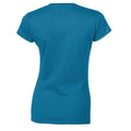 Antique Sapphire - Back - Gildan Womens-Ladies Soft Touch T-Shirt
