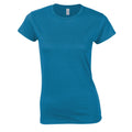Antique Sapphire - Front - Gildan Womens-Ladies Soft Touch T-Shirt