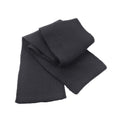 Charcoal - Front - Result Winter Essentials Classic Knitted Heavy Scarf