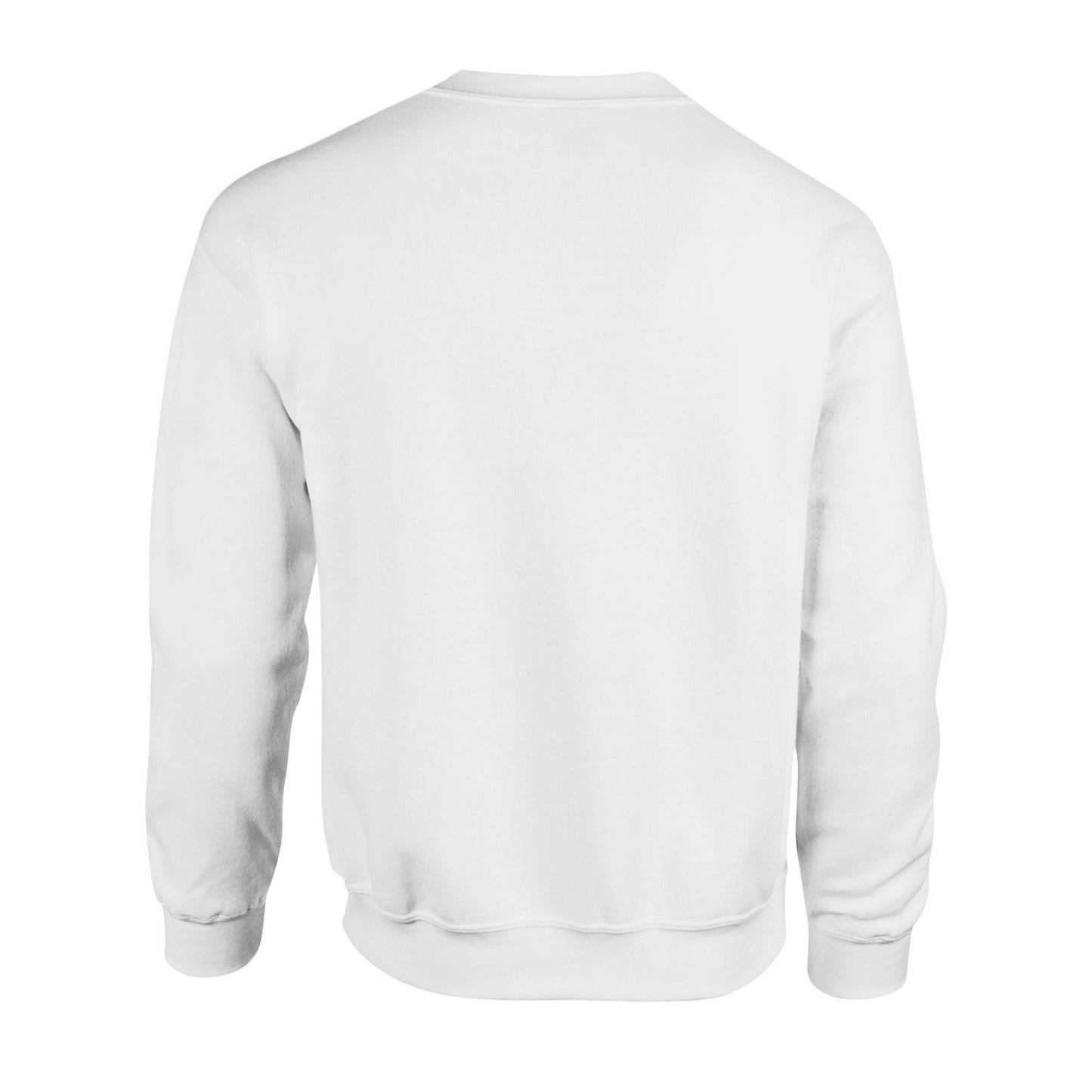 White - Back - Gildan Unisex Adult Heavy Blend Crew Neck Sweatshirt