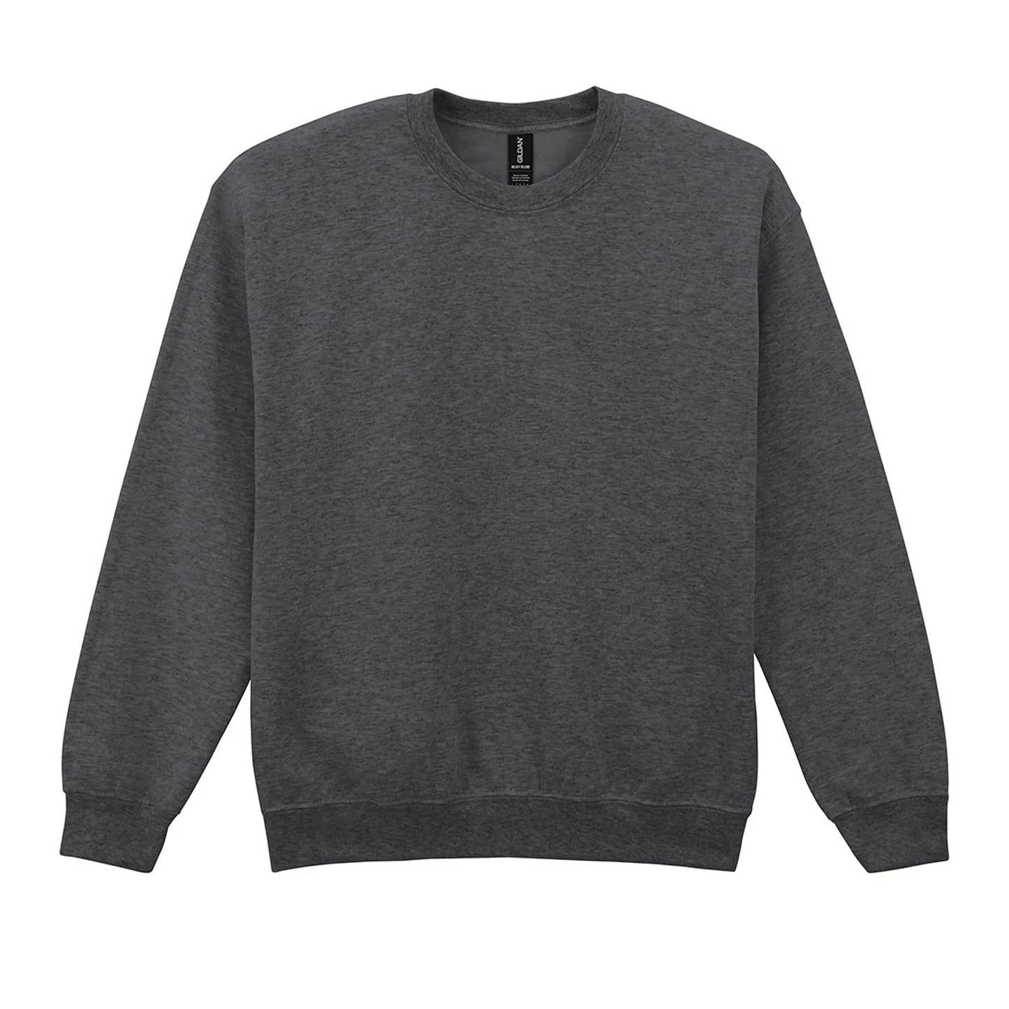 Fan Charcoal Heather - Front - Gildan Unisex Adult Heavy Blend Crew Neck Sweatshirt