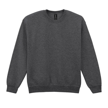 Fan Charcoal Heather - Front - Gildan Unisex Adult Heavy Blend Crew Neck Sweatshirt