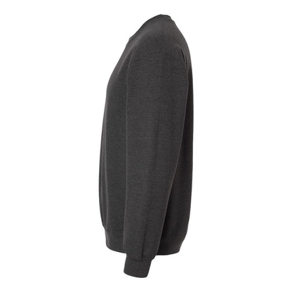 Fan Charcoal Heather - Side - Gildan Unisex Adult Heavy Blend Crew Neck Sweatshirt