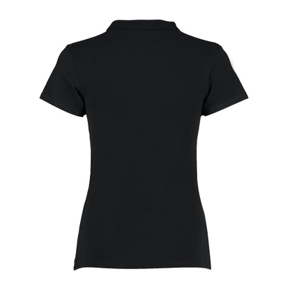 Black - Back - Kustom Kit Womens-Ladies Corporate V Neck T-Shirt