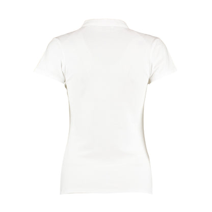 White - Back - Kustom Kit Womens-Ladies Corporate V Neck T-Shirt