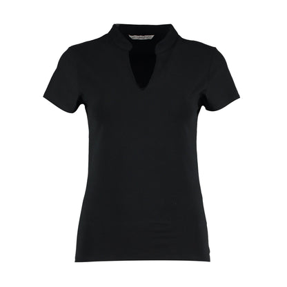 Black - Front - Kustom Kit Womens-Ladies Corporate V Neck T-Shirt