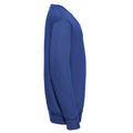 Bright Royal Blue - Side - Russell Collection Childrens-Kids V Neck Sweatshirt