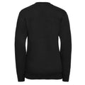 Black - Back - Russell Collection Childrens-Kids V Neck Sweatshirt