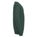 Bottle Green - Side - Russell Collection Childrens-Kids V Neck Sweatshirt