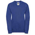 Bright Royal Blue - Front - Russell Collection Childrens-Kids V Neck Sweatshirt