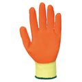 Yellow- Orange - Front - Portwest Fortis Grip Gloves (A150) - Workwear - Safetywear