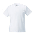 White - Front - Russell Collection Childrens-Kids Ringspun Cotton Classic T-Shirt