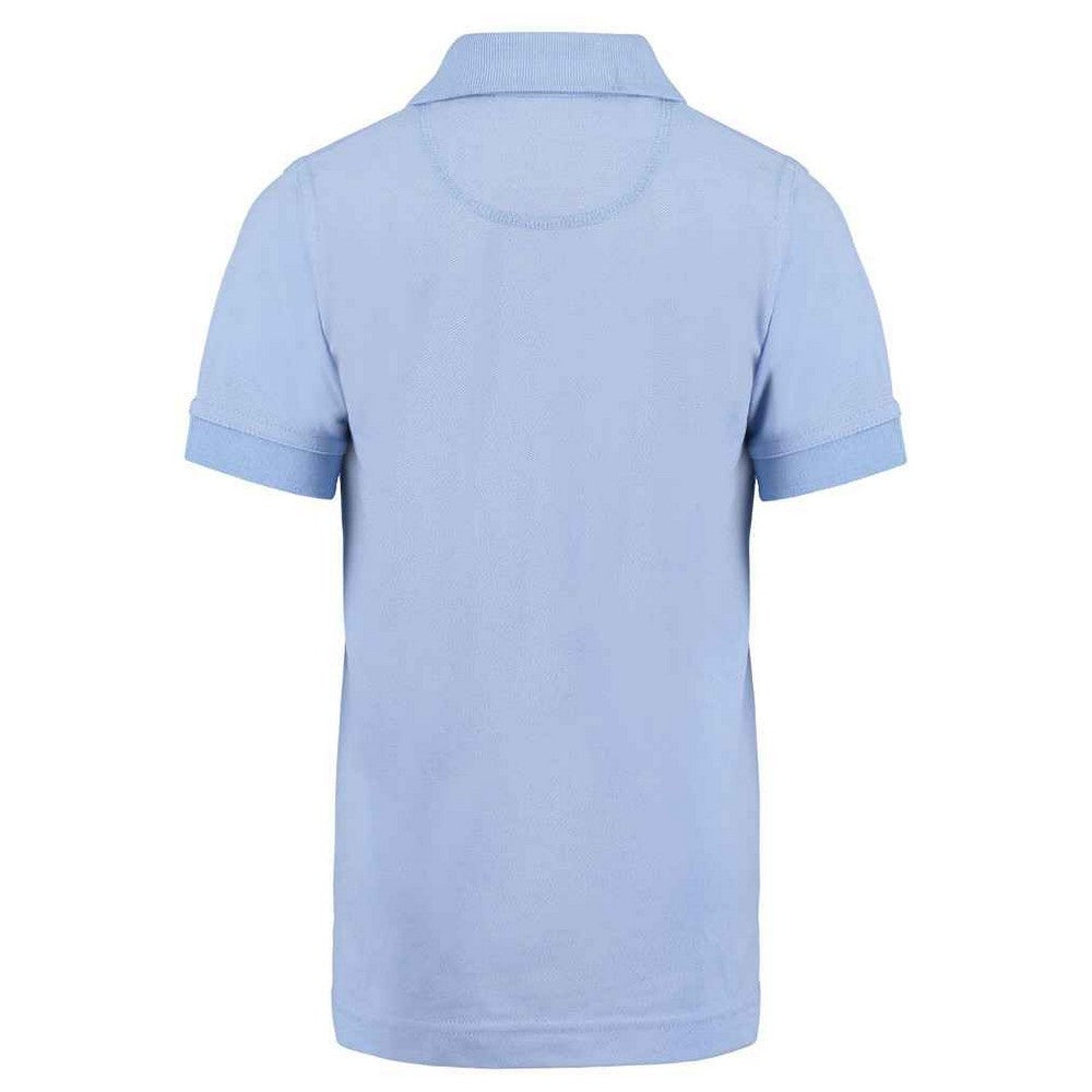 Light Blue - Back - Kustom Kit Childrens-Kids Klassic Superwash 60C Polo Shirt